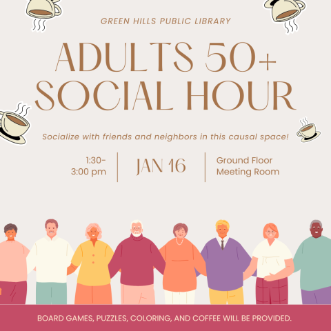 adults 50+ social hour