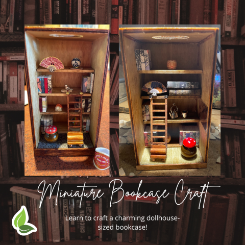 Miniature Bookcase Craft