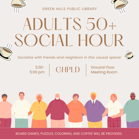 adults 50+ social hour