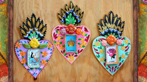 Mexican Tin Hearts