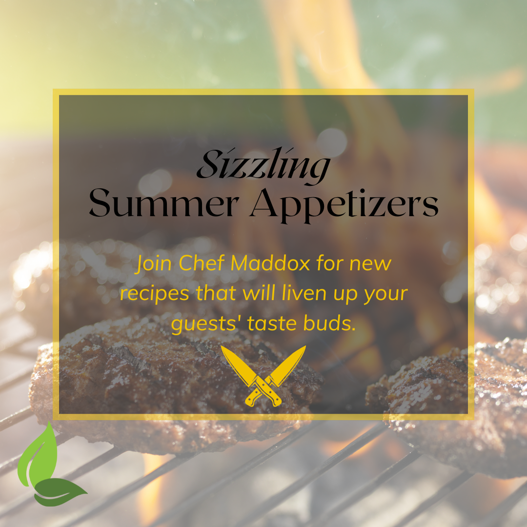 chef maddox sizzling summer appetizers 