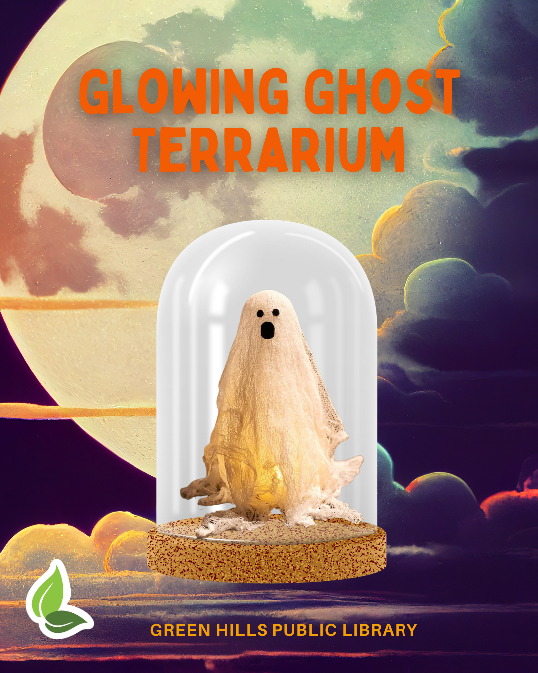 glowing ghost terrarium 