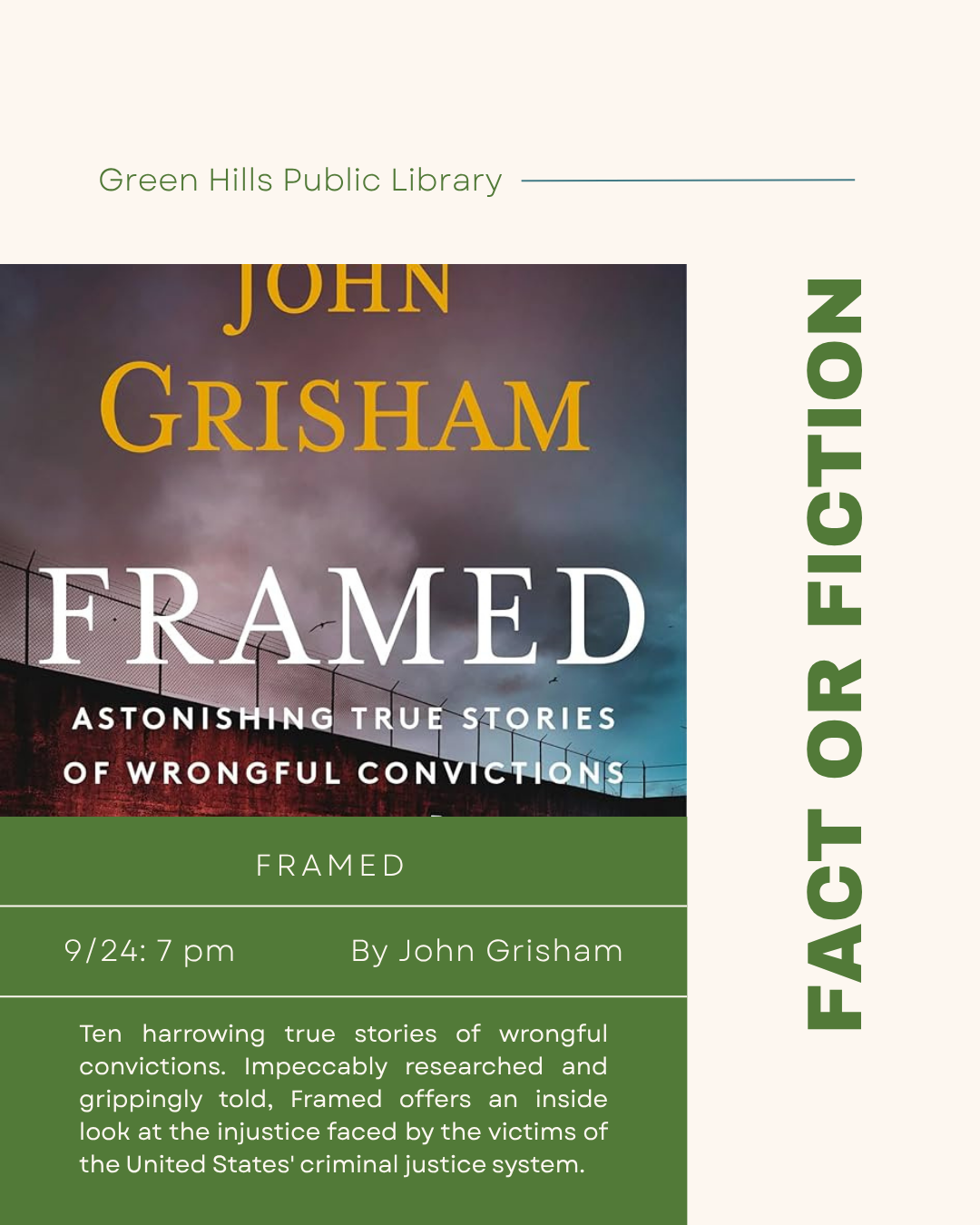 Fact or fiction book club 