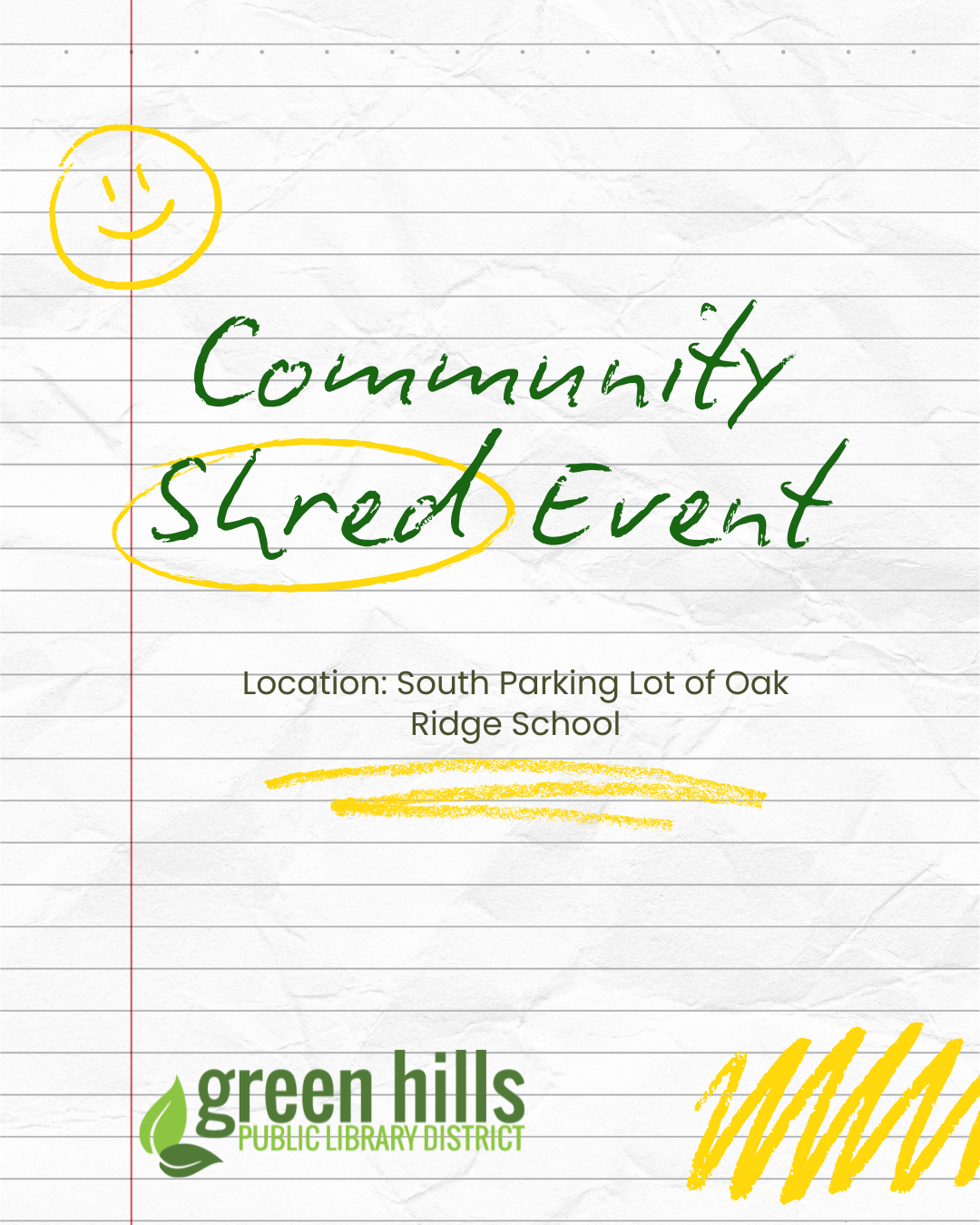 Community shred event